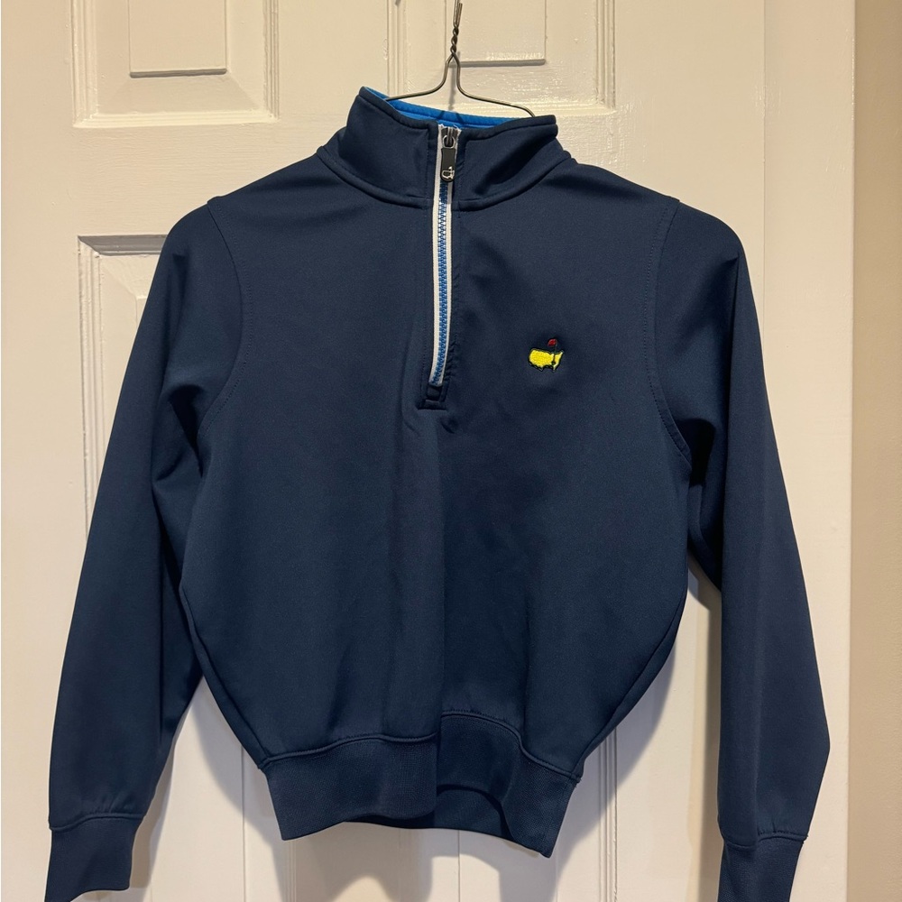 Master Youth Navy Half-Zip Pullover